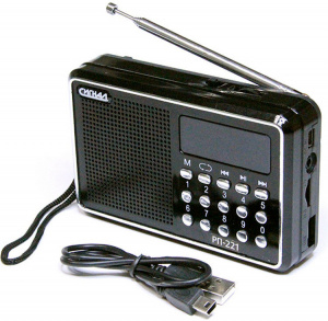 Радиоприемник "Сигнал РП-221", бат. 3*АА (не в компл.), 220V, акб 400мА/ч, USB, SD, дисплей [1/60]