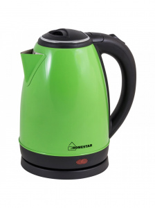 Чайник эл Homestar HS-1010  (1,8 л) стальной, зеленый