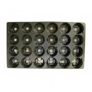 Кассета рассадная полистирол на 24 ячеек 520*310*65, ячейка круглая d-73 мм, V-230 мл [80]										