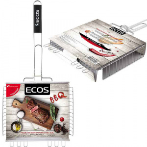 Решетка для барбекю ECOS RD-102D( р-р 31х24х5 см, общая длина 65 см)